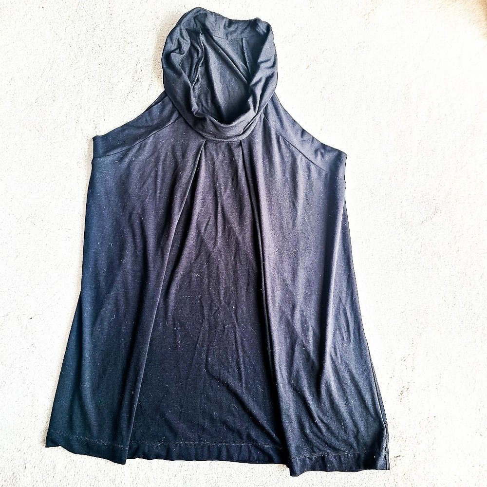 Theory Black Halter Neck Sleeveless Top